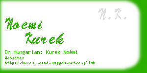 noemi kurek business card